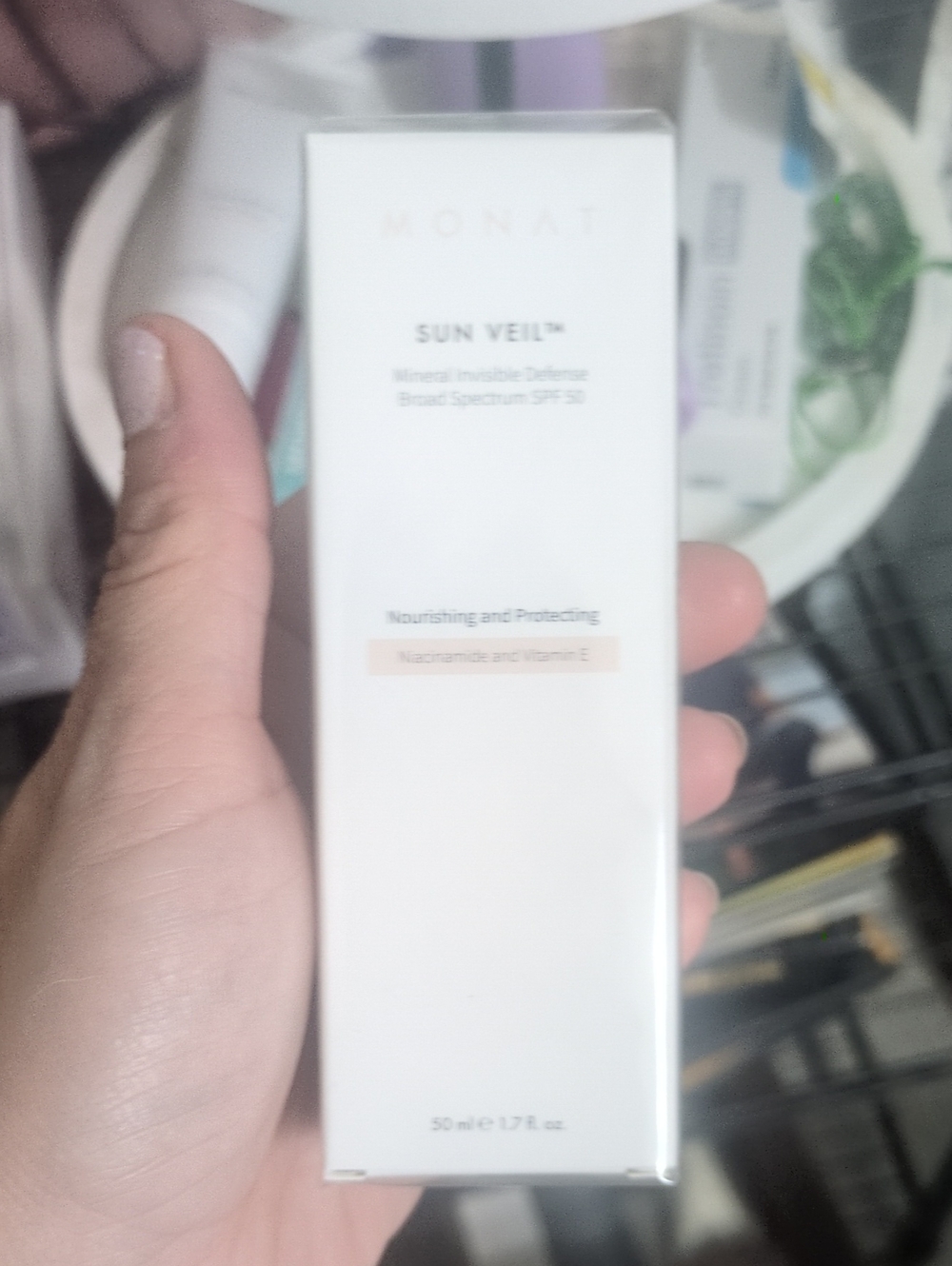MONAT Sun Veil Mineral Invisible Defense SPF 50 — Cream Broad Spectrum Sunscreen